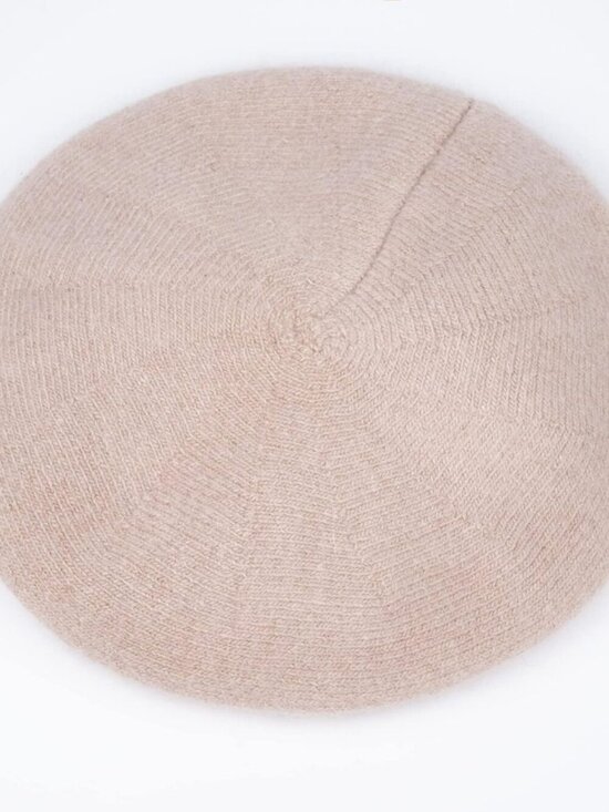 Women\'s Winter Knit Beret Hat Rabbit Hair French Warm Casual Beanie Hat Apricot